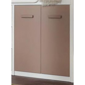 Модуль кровати двухдверный D8312 белый / капучино