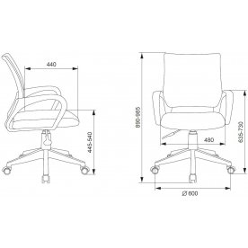 Компьютерное кресто Бюрократ Burokids 1 W