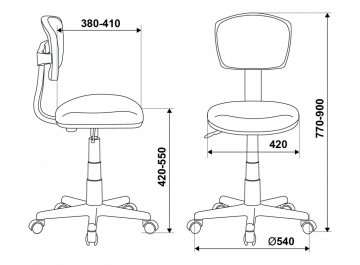 Компьютерное кресто Бюрократ CH-W299