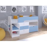 белый / голубой