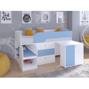 белый / голубой