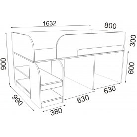 Кровать-чердак Астра 9 9