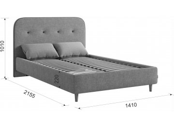 Полутораспальная кровать Лео