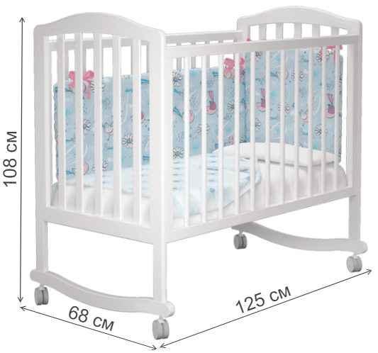 Кроватка Пикколо белый