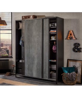 Шкаф-купе детский Dark Metal