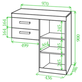 Надстройка для тв-тумбы Той 100 ШБЕ