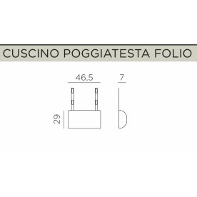 Подушка-подголовник для лаунж кресла Folio зеленый