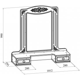 Надстройка для стола Ассоль АС-38