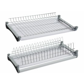 Посудосушитель с двумя пластиковыми поддонами 60 см