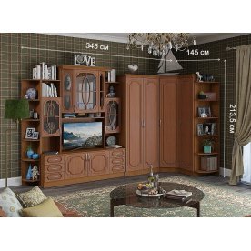 Гостиная Альберт 5-02 ольха / миланский орех