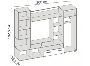 Готовая гостиная Аллегро №3