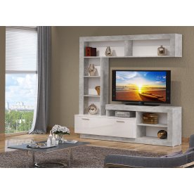 Готовая гостиная Монтана Мини atelier / белый глянец