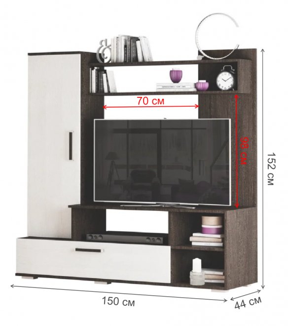 Готовая гостиная Евро-2 венге / лоредо