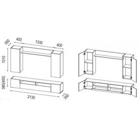 Готовая гостиная Прага-4