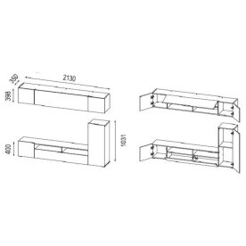 Готовая гостиная Прага-5