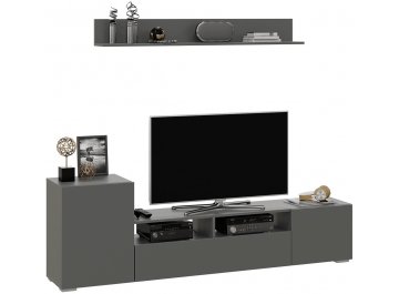 Готовая гостиная Сильвия графит серый