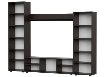 Готовая гостиная Fang венге / белый глянец