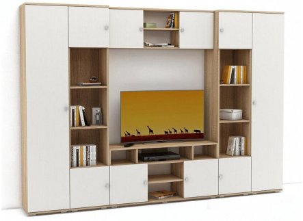 Модульная гостиная Марокко-4 дуб сонома / белый