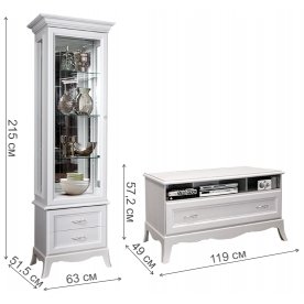 Модульная гостиная Амели комплектация 1