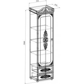 Модульная гостиная Ассоль комплектация 7
