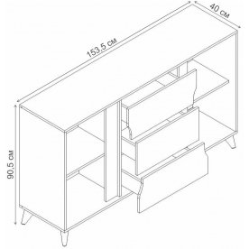 Модульная гостиная Палмер комплектация 1