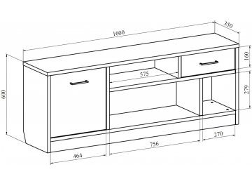 Модульная гостиная Виктория-002 комплектация 1