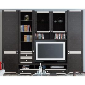 Стенка для гостиной Фиджи (комплектация 10) венге цаво