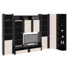 Стенка для гостиной Фиджи (комплектация 20) венге цаво / дуб белфорт