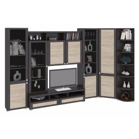 Стенка для гостиной Фиджи (комплектация 20) венге цаво / дуб сонома