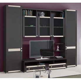 Стенка для гостиной Фиджи (комплектация 25) венге цаво