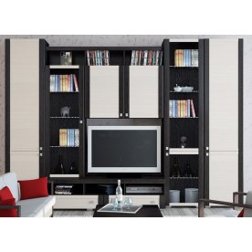 Стенка для гостиной Фиджи (комплектация 2) венге цаво / дуб белфорт