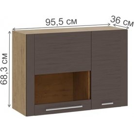 Шкаф настенный Николь ТД-296.03.33