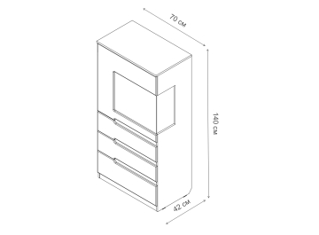 Витрина Виго 140