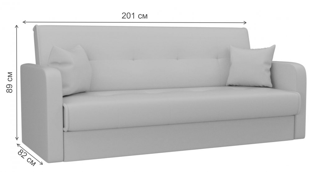 Диван Надежда коралловый / коричневый микровельвет