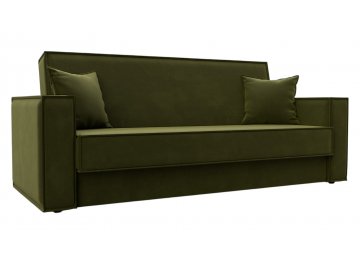 Диван Куба зеленый микровельвет
