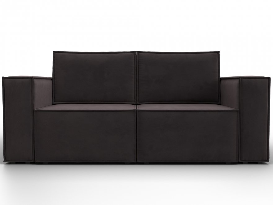 Диван Куба мини велюр коричневый