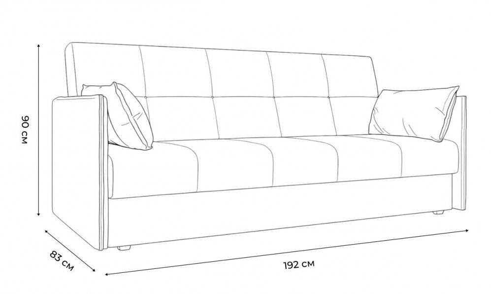 Диван Лига-018 экокожа белый