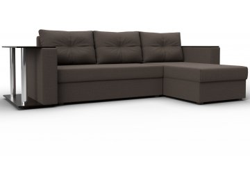 Диван угловой Дельта-Прайм амур 05 коричневый