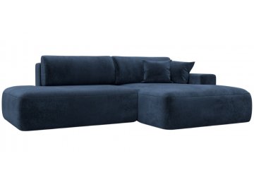 Диван угловой Лига-036 НПБ Модерн tower 13 синий