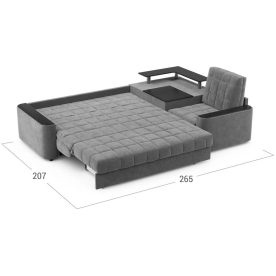 Диван угловой Moon Family №018 / (1)65Лн+Н30С Lux v1+91Пн 004684 правый