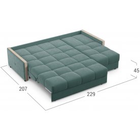 Диван угловой Moon Family 125 с ППУ