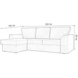 Диван угловой Морган левый