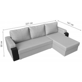 Диван угловой Николь лайт правый