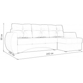 Диван угловой Сатурн правый