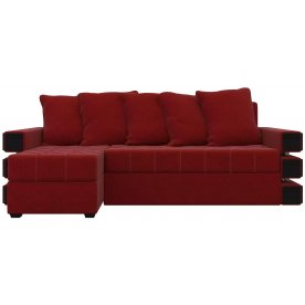 Диван угловой Венеция левый микровельвет