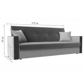 Диван Валенсия эко кожа коричневый