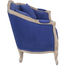 Дизайнерский двухместный диван Darcy 2 Blue