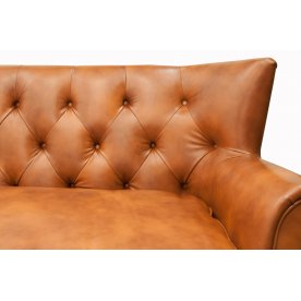 Диван кожаный Tesco brown