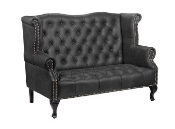 Кожаный дизайнерский диван Royal Sofa Black