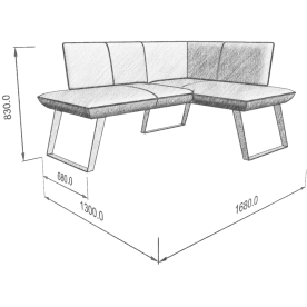Диван Cosmo 158-120 R правый